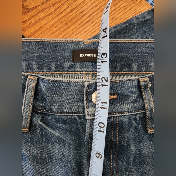 Express High Rise Wide Leg Jeans Women's Size 10 Reg - Picture 3 of 10